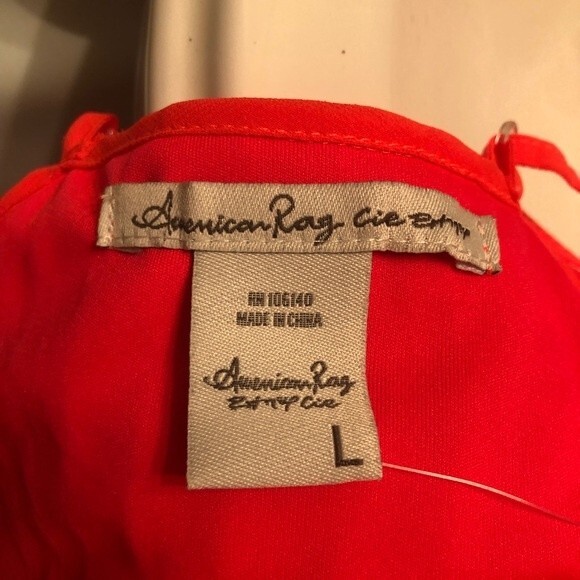 American Rag CIE Sz L Diva Pink Pleated Spaghetti Strap Midi Party Dress - Picture 5 of 7